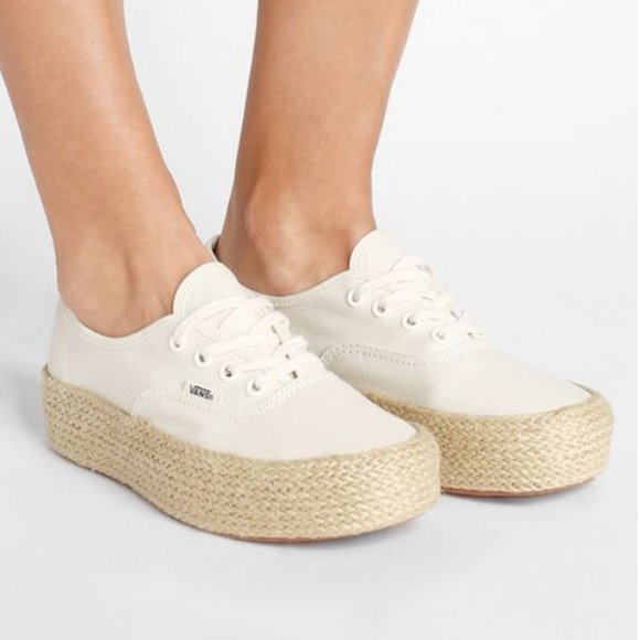 vans espadrille platform